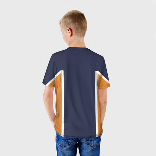 Детская 3D футболка с принтом ВОЛЕЙБОЛ!! | HAIKYUU!!, вид сзади #2