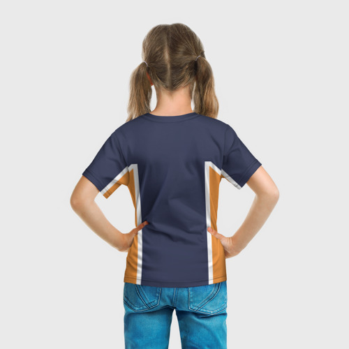 Детская 3D футболка с принтом ВОЛЕЙБОЛ!! | HAIKYUU!!, вид сзади #2