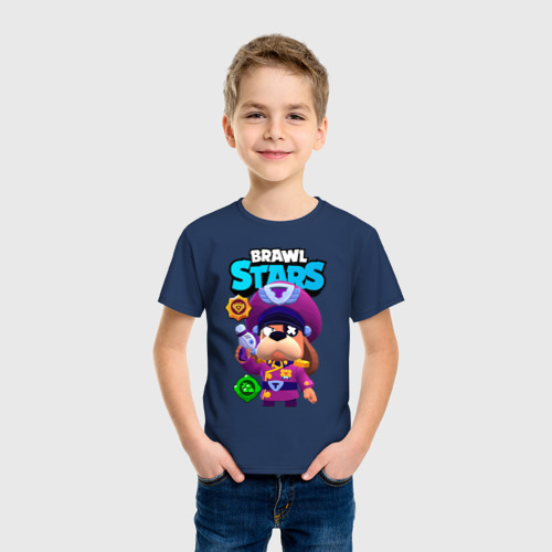 Детская футболка хлопок с принтом Генерал Гавс Brawl Stars, фото на моделе #1