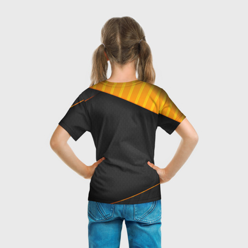 Детская футболка 3D с принтом CHEVROLET | Шевроле, вид сзади #2