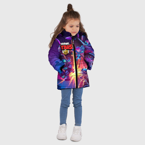 Зимняя куртка для девочек 3D с принтом StarrForce, вид сбоку #3