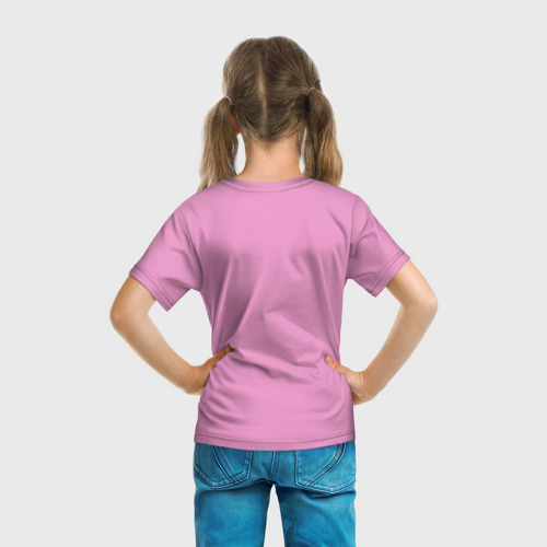 Детская футболка 3D с принтом Любовь, вид сзади #2