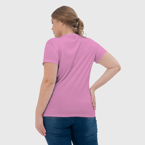 Женская футболка 3D с принтом Любовь, вид сзади #2
