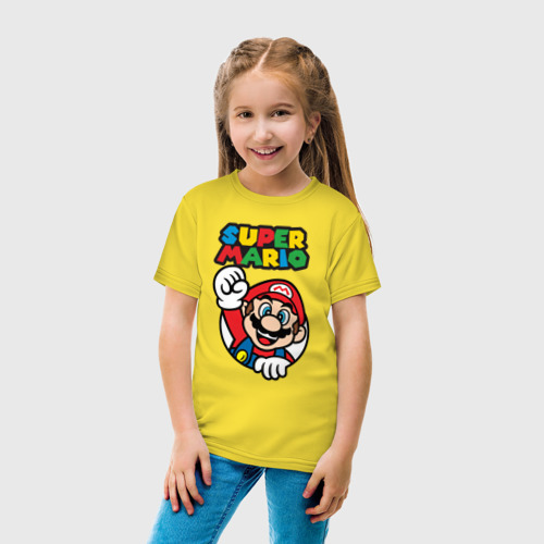 Детская футболка хлопок с принтом NES - super Mario, вид сбоку #3