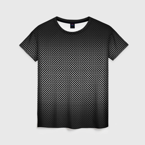 Женская футболка 3D с принтом Абстракция точки, вид спереди #2
