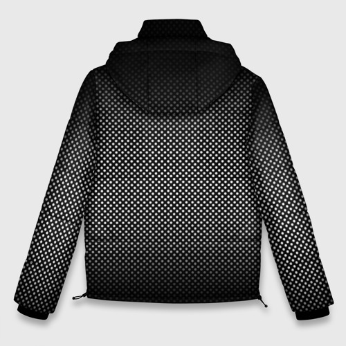 Мужская зимняя куртка 3D с принтом Абстракция точки, вид сзади #1