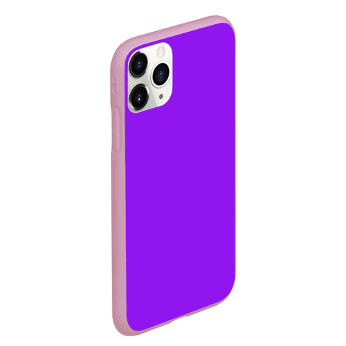Чехол для iPhone 11 Pro Max матовый с принтом Фиолетовый, вид сбоку #3