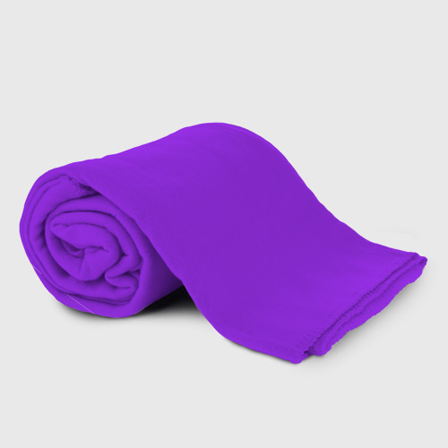 Плед 3D с принтом Фиолетовый, фото на моделе #1