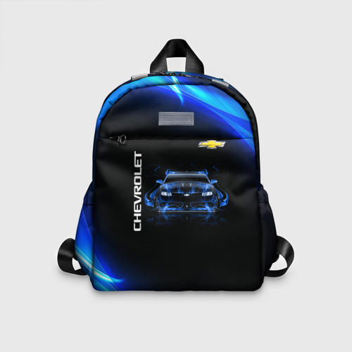 Детский рюкзак 3D с принтом Chevrolet, вид спереди #2