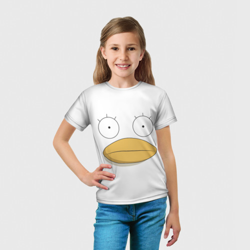 Детская футболка 3D с принтом Гинтама Элизабет, вид сбоку #3