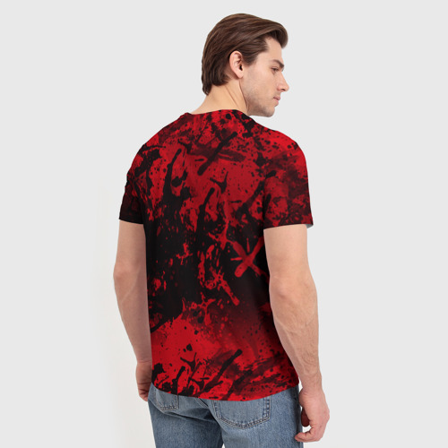 Мужская футболка 3D с принтом Клинок рассекающий демонов, вид сзади #2