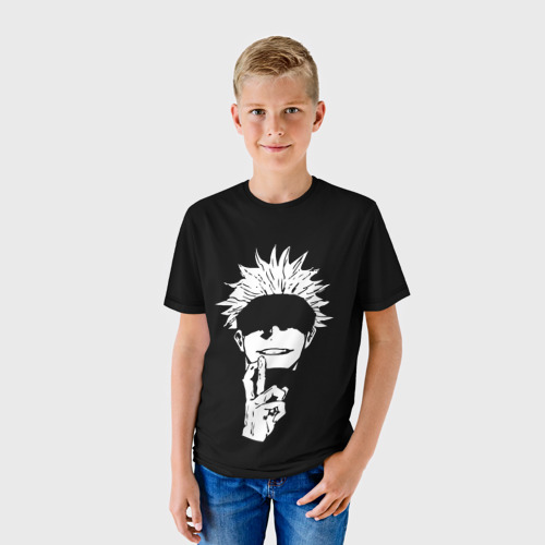 Детская футболка 3D с принтом Магическая Битва, фото на моделе #1