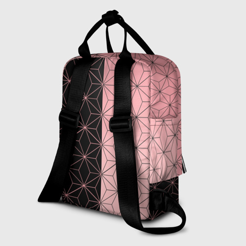 Женский рюкзак 3D с принтом КОСТЮМ НЕЗУКО | NEZUKO, вид сзади #1