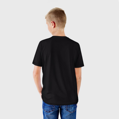 Детская футболка 3D с принтом Маленькие кошмары Шестая, вид сзади #2