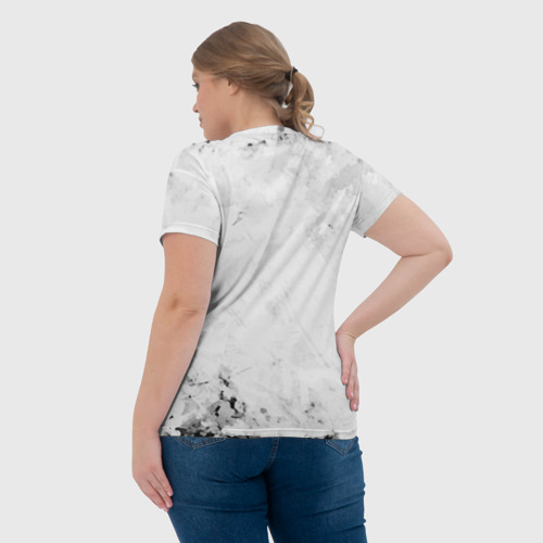 Женская футболка 3D с принтом Gothic crows, вид сзади #2