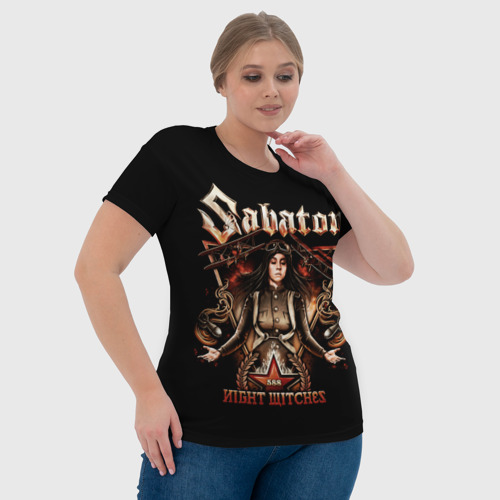 Женская футболка 3D с принтом Sabaton, фото #4