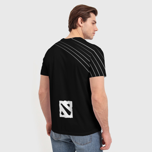 Мужская футболка 3D с принтом Узник пучины | Dota 2, вид сзади #2