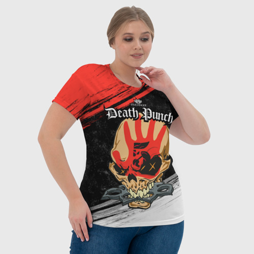 Женская футболка 3D с принтом Five Finger Death Punch [7], фото #4
