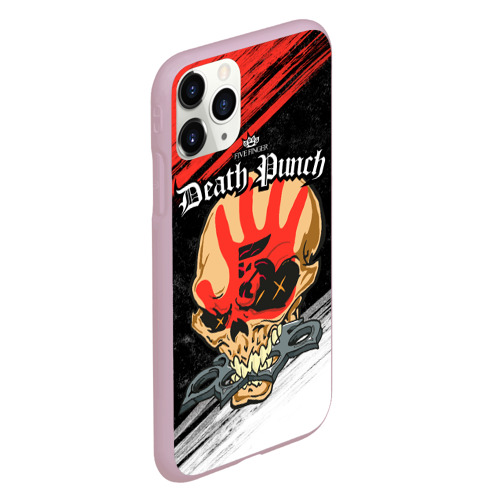 Чехол для iPhone 11 Pro матовый с принтом Five Finger Death Punch [7], вид сбоку #3