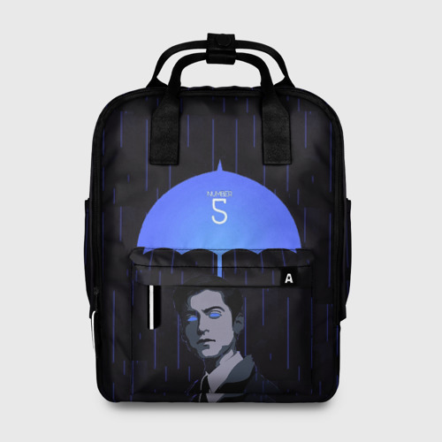 Женский рюкзак 3D с принтом Академия Амбрелла - Пятый, вид спереди #2