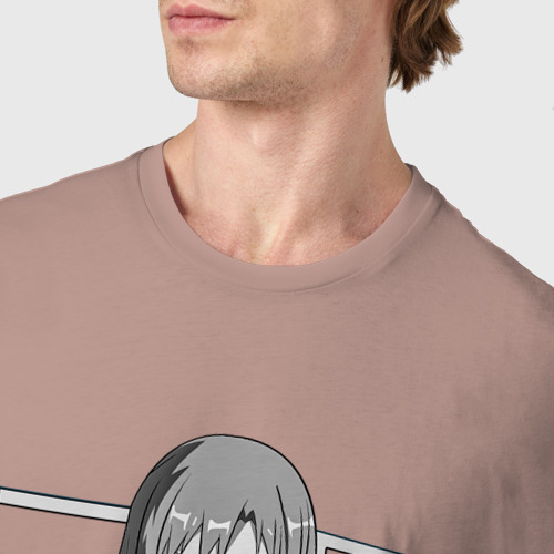 Мужская футболка хлопок с принтом Асуна Юки, фото #4