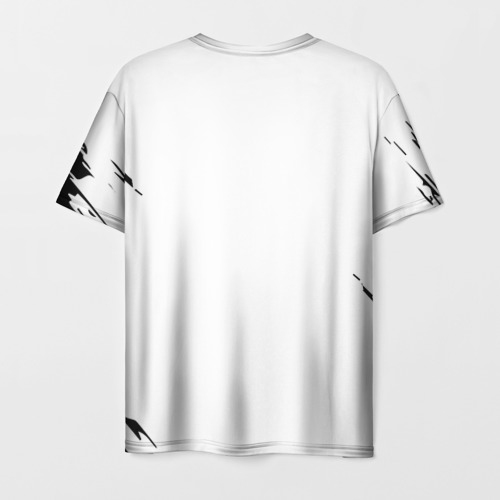 Мужская футболка 3D с принтом Черный клеывер аниме, вид сзади #1