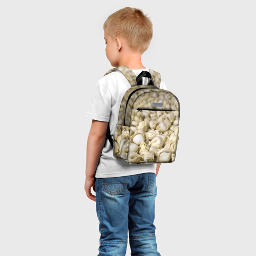 Детский рюкзак 3D с принтом Пельмени, фото на моделе #1