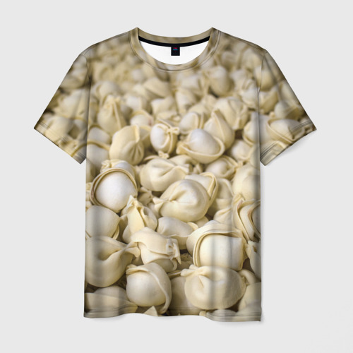 Мужская футболка 3D с принтом Пельмени, вид спереди #2