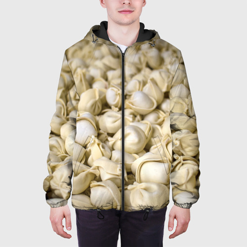Мужская куртка 3D с принтом Пельмени, вид сбоку #3