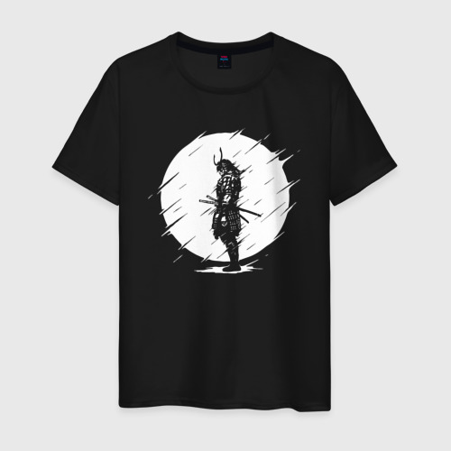 Мужская футболка хлопок с принтом Самураи samurai, вид спереди #2