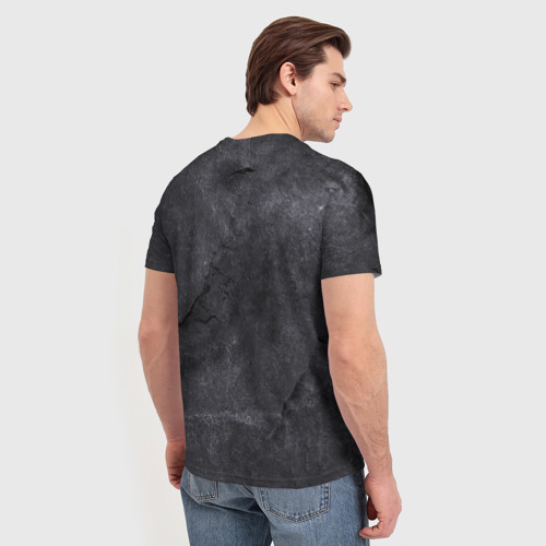 Мужская футболка 3D с принтом Печать Велеса, вид сзади #2
