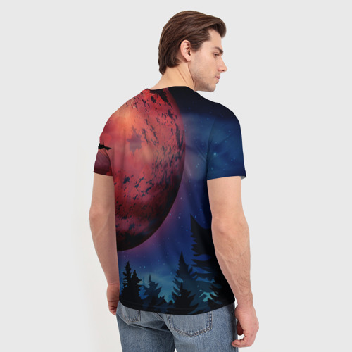 Мужская футболка 3D с принтом Cannibal, вид сзади #2