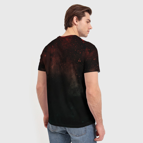Мужская 3D футболка с принтом Cannibal Corpse, вид сзади #2