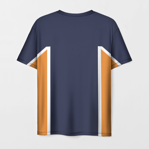 Мужская футболка 3D с принтом KARASUNO 12 | ФОРМА КАРАСУНО, вид сзади #1