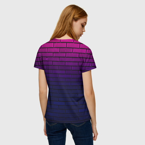 Женская футболка 3D с принтом FRIDAY NIGHT FUNKIN, вид сзади #2