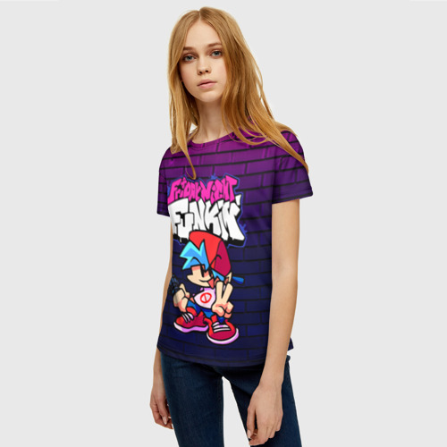 Женская футболка 3D с принтом FRIDAY NIGHT FUNKIN, фото на моделе #1