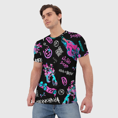 Мужская 3D футболка с принтом CS GO, фото на моделе #1