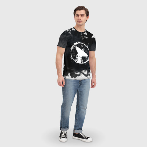 Мужская футболка 3D с принтом ГРОТ русский реп, вид сбоку #3