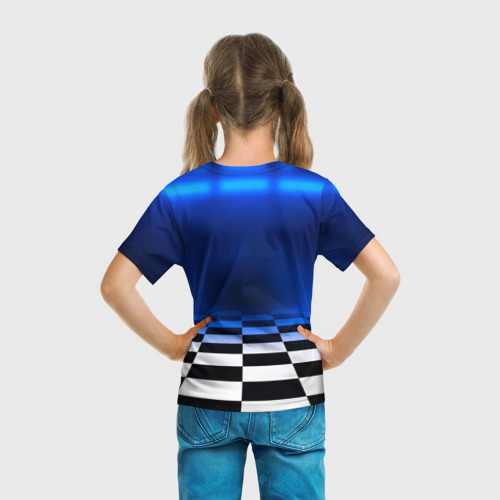 Детская футболка 3D с принтом Stu Сту Brawl Stars, вид сзади #2