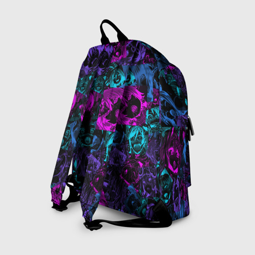 Рюкзак 3D с принтом Neon Ahegao, вид сзади #1