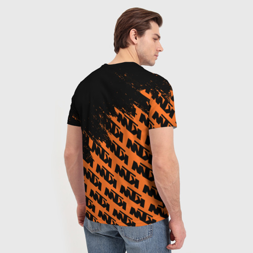 Мужская 3D футболка с принтом KTM | КТМ, вид сзади #2