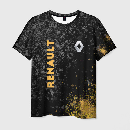 Мужская футболка 3D с принтом Renault | Брызги, вид спереди #2