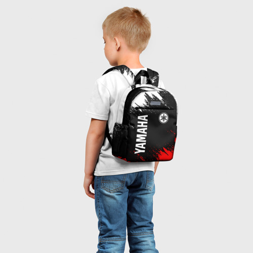 Детский рюкзак 3D с принтом YAMAHA | ЯМАХА, фото на моделе #1