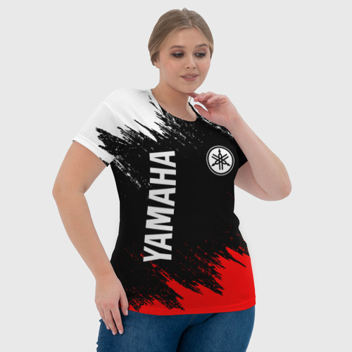 Женская футболка 3D с принтом YAMAHA | ЯМАХА, фото #4
