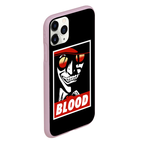 Чехол для iPhone 11 Pro матовый с принтом Алукард Blood, вид сбоку #3