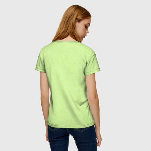 Женская 3D футболка с принтом Том в наушниках, вид сзади #2