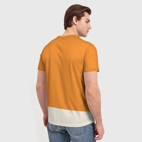 Мужская 3D футболка с принтом Том и Джерри, вид сзади #2