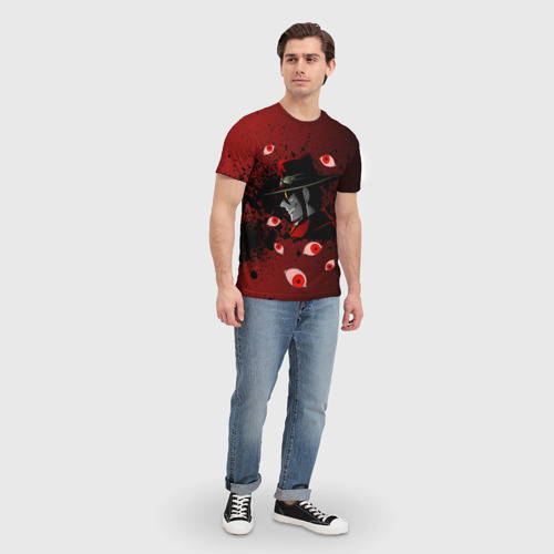 Мужская футболка 3D с принтом Хеллсинг/Hellsing, вид сбоку #3