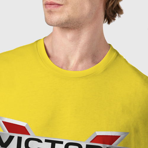 Мужская футболка хлопок с принтом Victory USA | Мото Лого (Z), фото #4