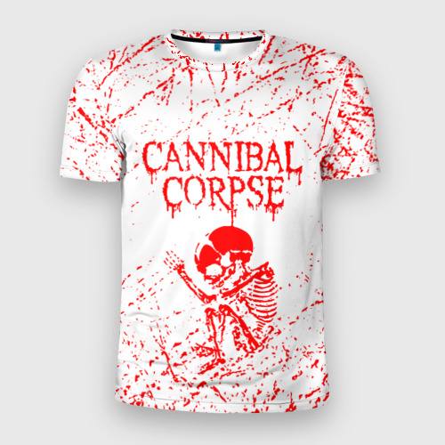 Мужская футболка 3D Slim с принтом Cannibal Corpse, вид спереди #2